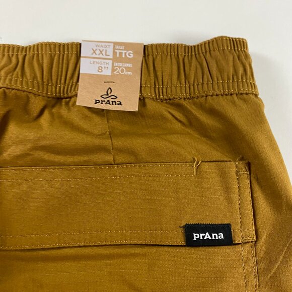 NWT Prana Shorts Men's XXL Double Peak E-Waist Antique Bronze Elastic Waist 2XL - Picture 9 of 15